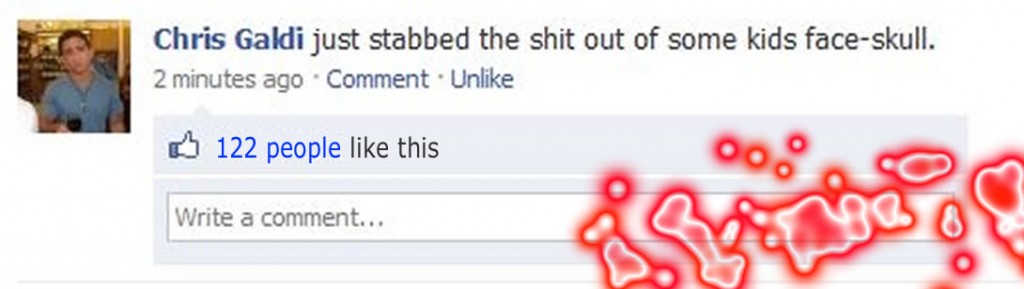 Bloody Facebook Status